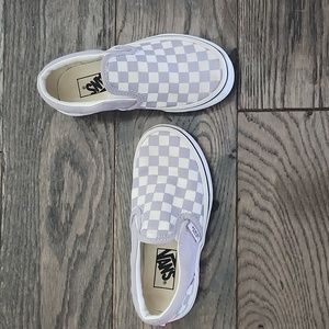 Toddler lilac purple Checkered Vans size 11